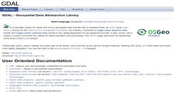 Desktop Screenshot of gdal.org